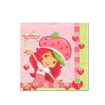 Strawberry Shortcake Beverage Napkin